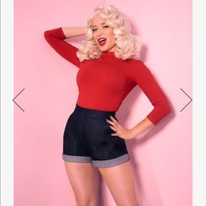 Vixen by Micheline Pitt Red Bad Girl Top